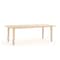 Flash Furniture Rectangle 23.625 W, 47.25 L, 23.5 H, Plastic, Steel, Brown YU-YCY-060-RECT-TBL-NAT-GG - alternate 1